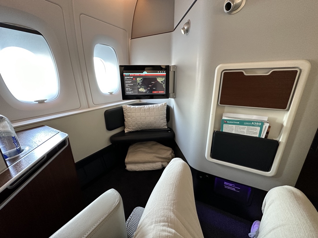 First Class cabin — Los Angeles → Sydney